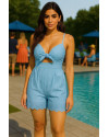 Jumpsuit corto bordado Jumpsuit corto bordado