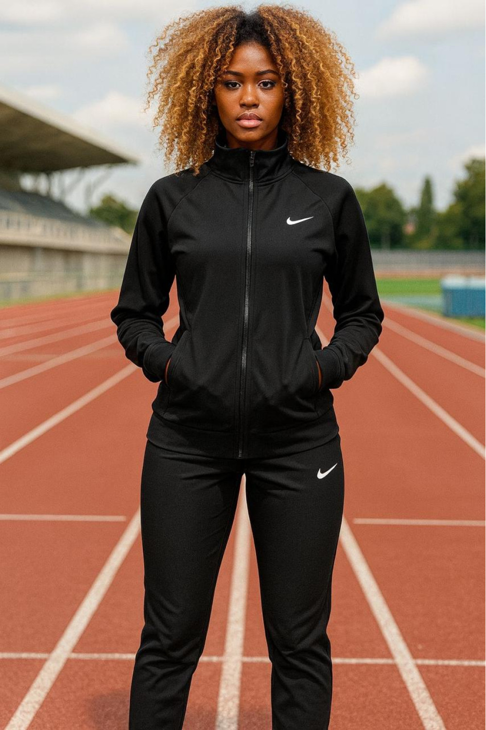 Conjunto deportivo Likra Stretch Negro