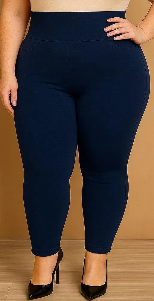 Leggings Victoria Mujer Skinny Tiro Alto Stretch