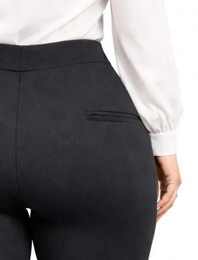 Pantalón Alin negro vestir stretch curvy – pretina alta