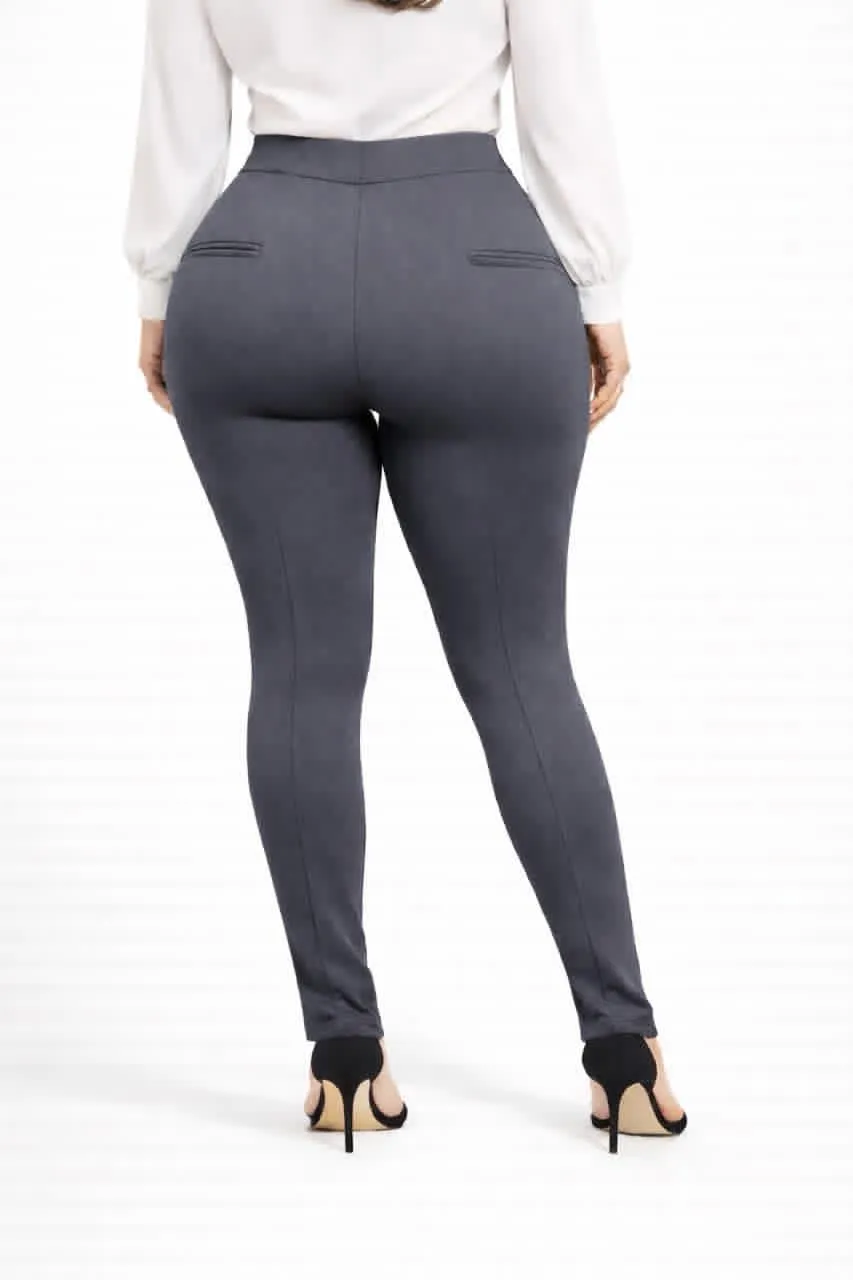 Pantalón vestir stretch curvy – pretina alta
