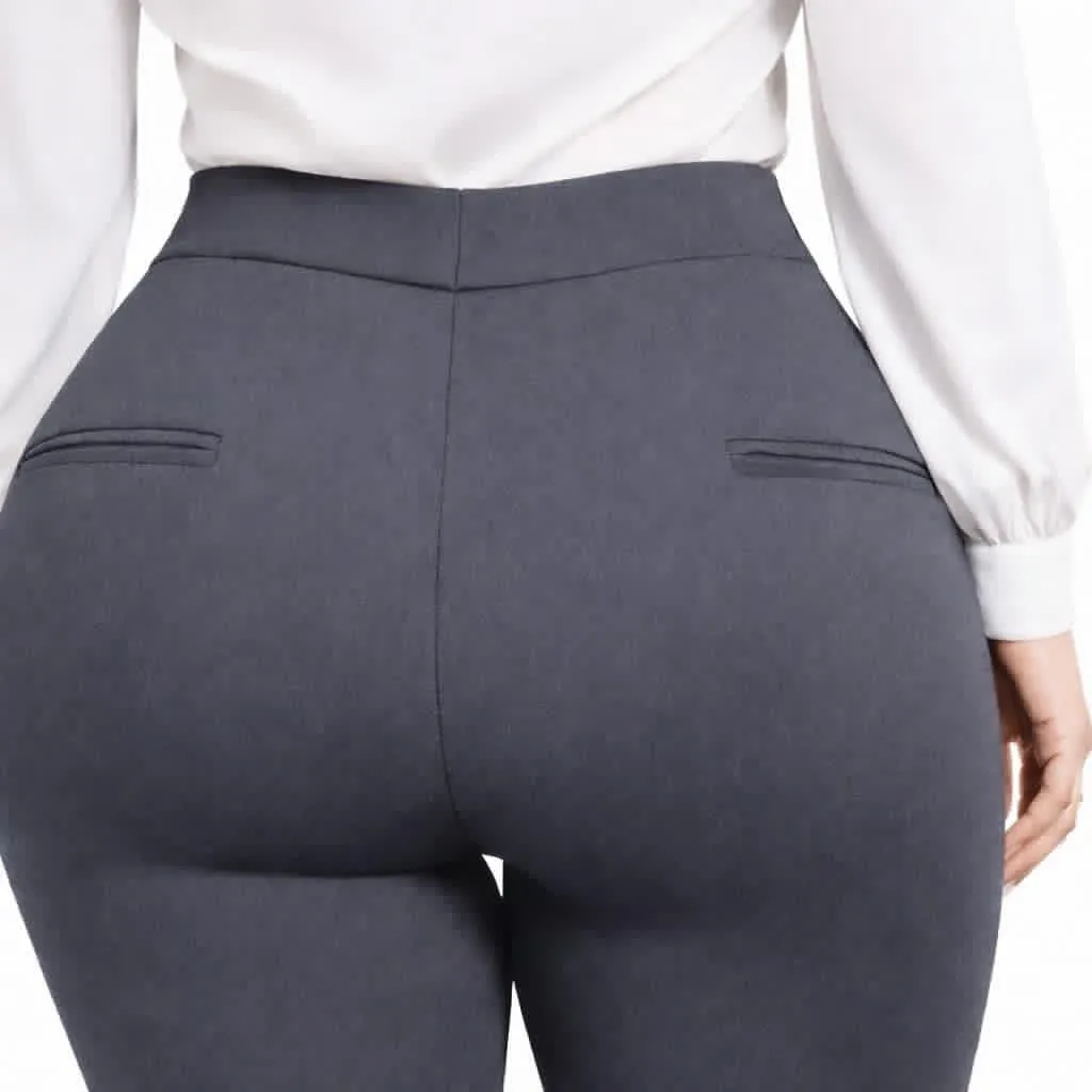 Pantalón vestir stretch curvy – pretina alta